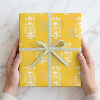 Yolo Jk BRB Jesus Wrapping Paper Roll Funny Easter Ressurection Christians
