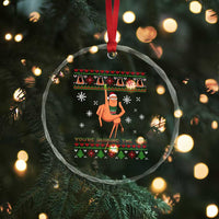 You Are Ruining The Vibe Crystal Glass Ornament Ugly Christmas Marcus The Worm Meme Gift - Wonder Print Shop