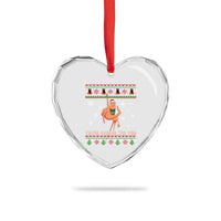 You Are Ruining The Vibe Heart Crystal Glass Ornament Ugly Christmas Marcus The Worm Meme Gift - Wonder Print Shop