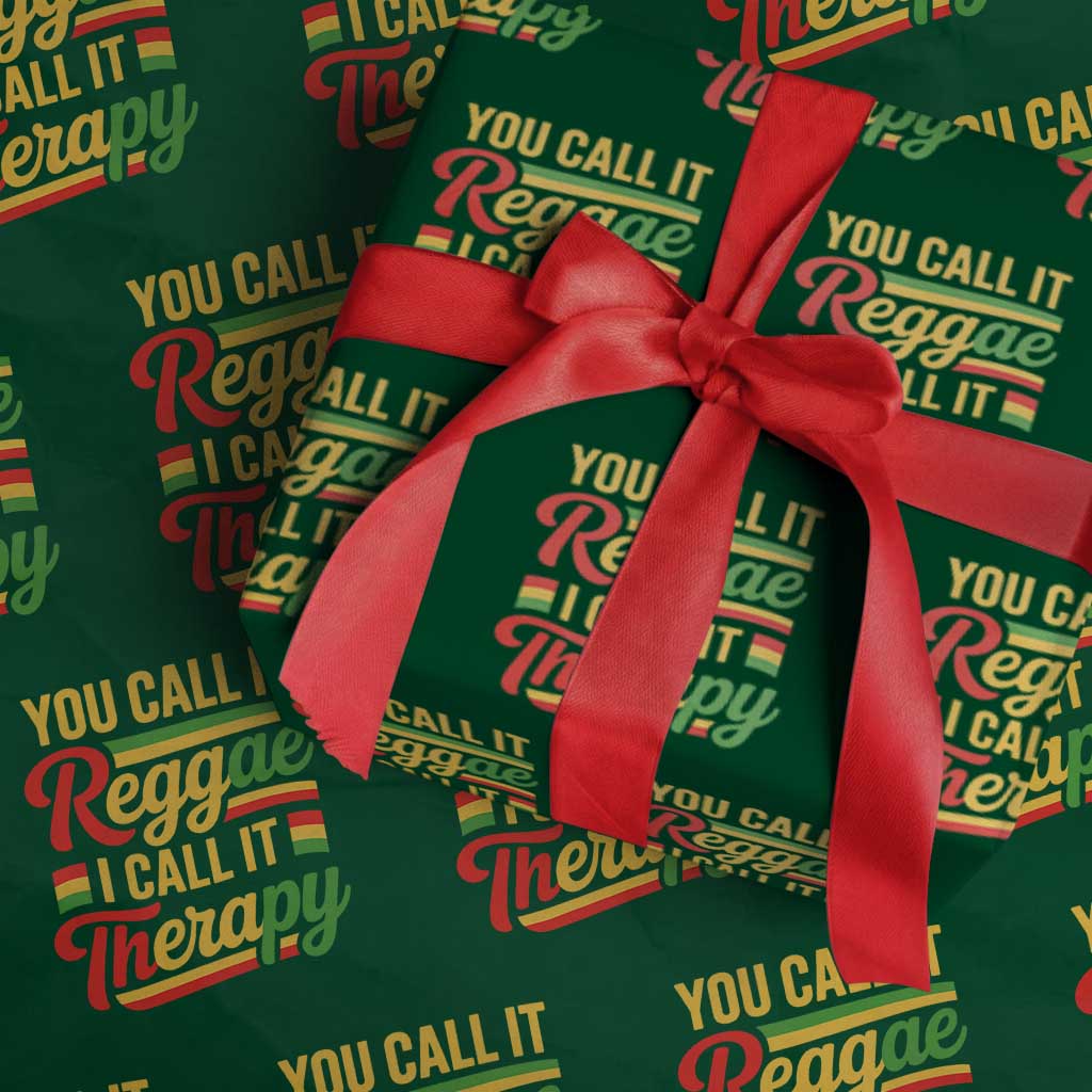 You Call It Reggae I Call It Therapy Wrapping Paper Roll Emotional Jamaican Rasta Music Lovers