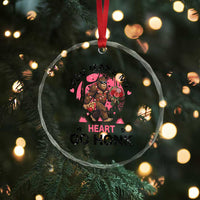 You Make My Heart Go Honk Crystal Glass Ornament Funny Bigfoot Valentine Meme - Wonder Print Shop