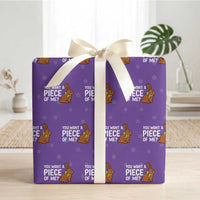 You Want A Piece Of Me Wrapping Paper Roll Funny Easter Chocolate Bunny