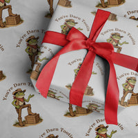 You're Darn Tootin Wrapping Paper Roll Funny Cowboy Frog Sarcastic Meme