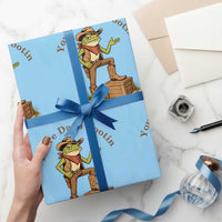 You're Darn Tootin Wrapping Paper Roll Funny Cowboy Frog Sarcastic Meme