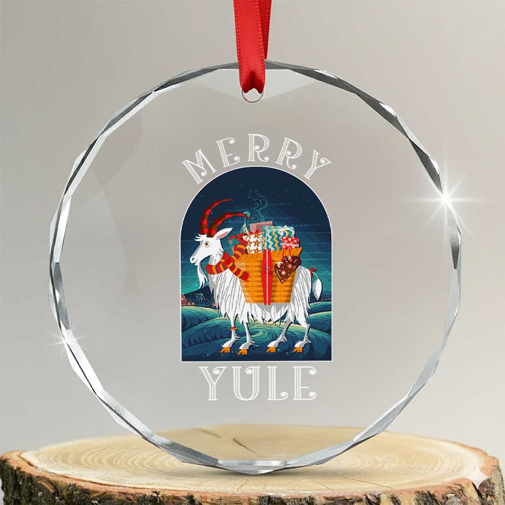 Yule Goat Crystal Glass Ornament Jul Nordic Yuletide TS09