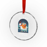 Yule Goat Crystal Glass Ornament Jul Nordic Yuletide TS09