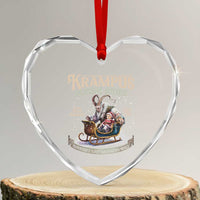 Yule Heart Crystal Glass Ornament Krampus Sleigh Rides For Naughty List Members Only Xmas - Wonder Print Shop