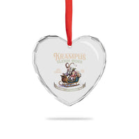 Yule Heart Crystal Glass Ornament Krampus Sleigh Rides For Naughty List Members Only Xmas - Wonder Print Shop