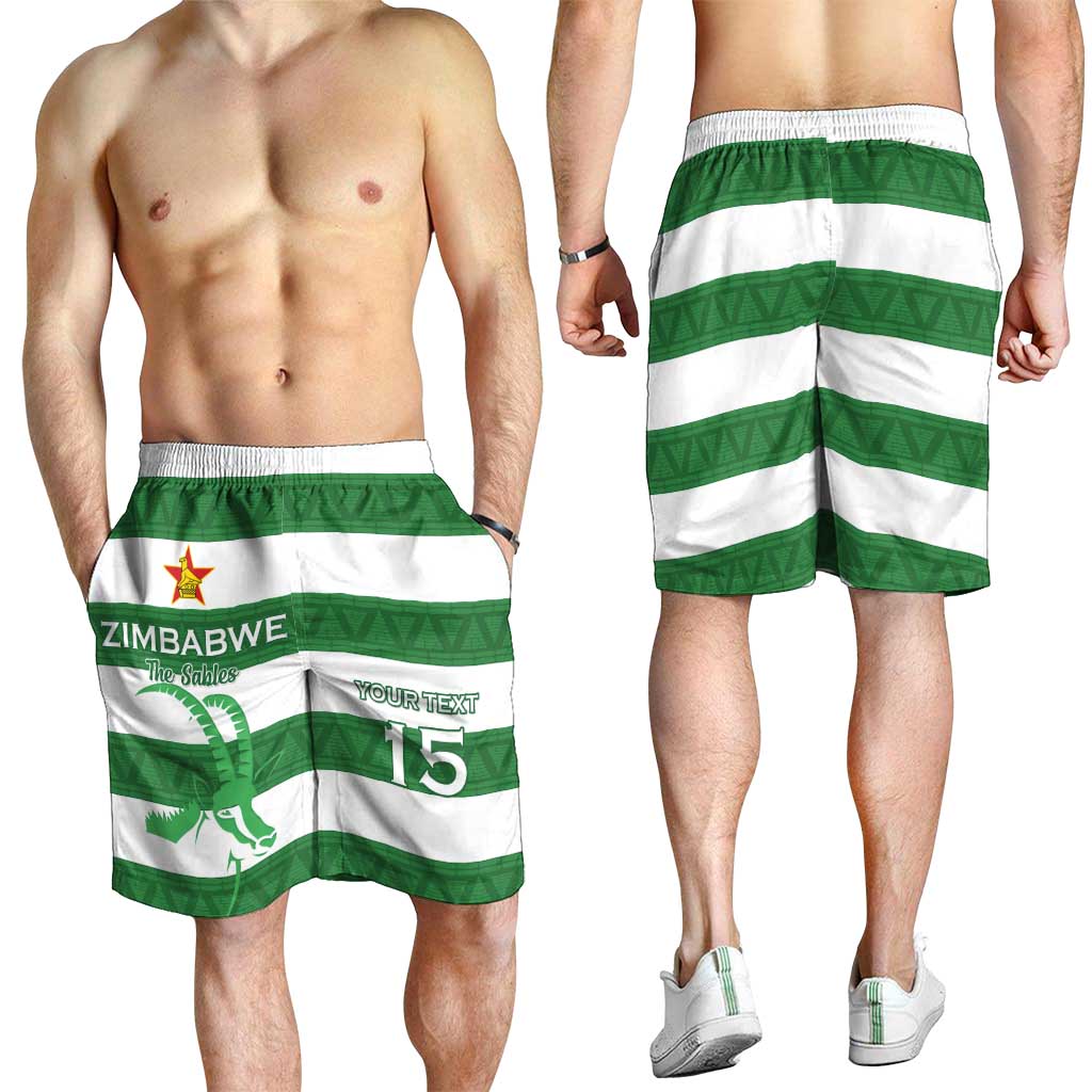 Zimbabwe Rugby Custom Shorts for Men Go Sables Go - Wonder Print Shop