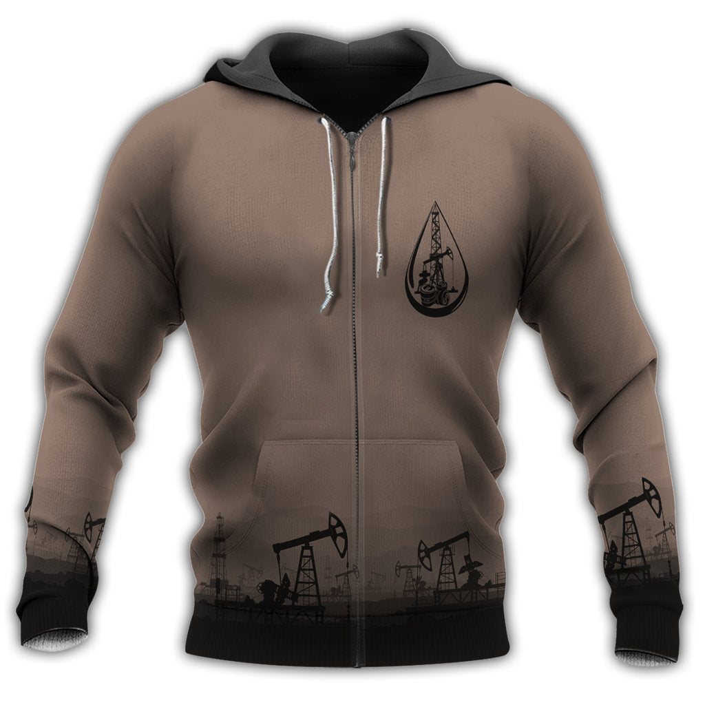 Oil Field Man Amazing Dark Brown Style Hoodie No2 RLT9 - Wonder Print Shop
