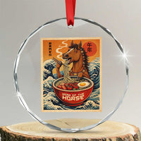 Zodiac Lunar New Year Of The Horse 2026 Crystal Glass Ornament Ramen Lovers