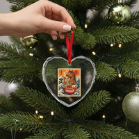 Zodiac Lunar New Year Of The Horse 2026 Heart Crystal Glass Ornament Ramen Lovers