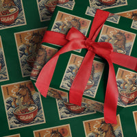 Zodiac Lunar New Year Of The Horse 2026 Wrapping Paper Roll Ramen Lovers