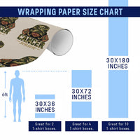 Zodiac Queen Cancer Season Retro Camo Camouflage Graphic Wrapping Paper Roll June July Horoscope Birthday Gift Melanin Women