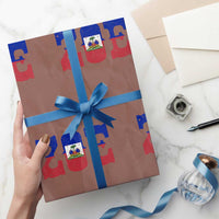 Zoe Haitian Pride Wrapping Paper Roll Haiti Flag Culture Heritage Pride
