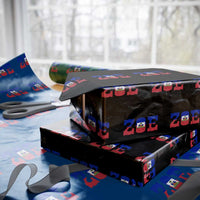 Zoe Haitian Pride Wrapping Paper Roll Haiti Flag Culture Heritage Pride