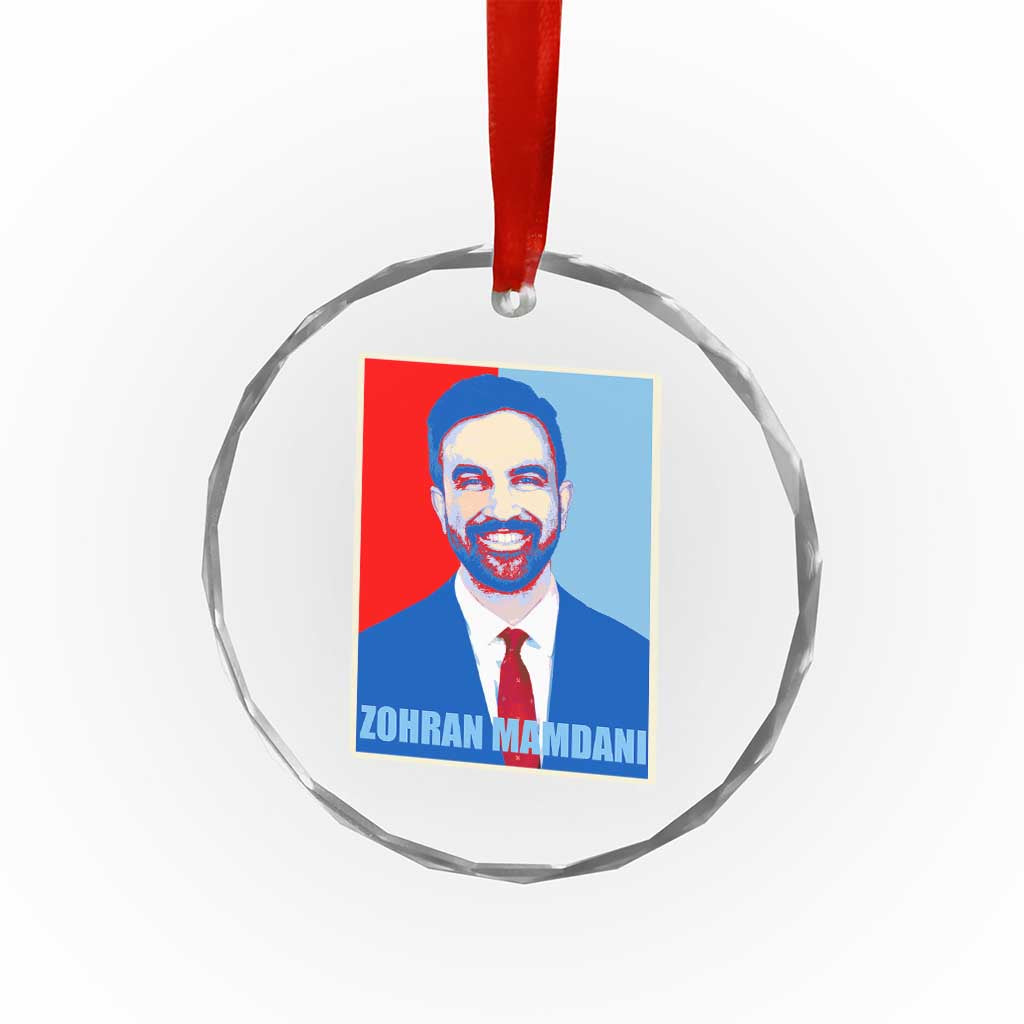 Zohran Madamni Crystal Glass Ornament for New York Mayor - Wonder Print Shop
