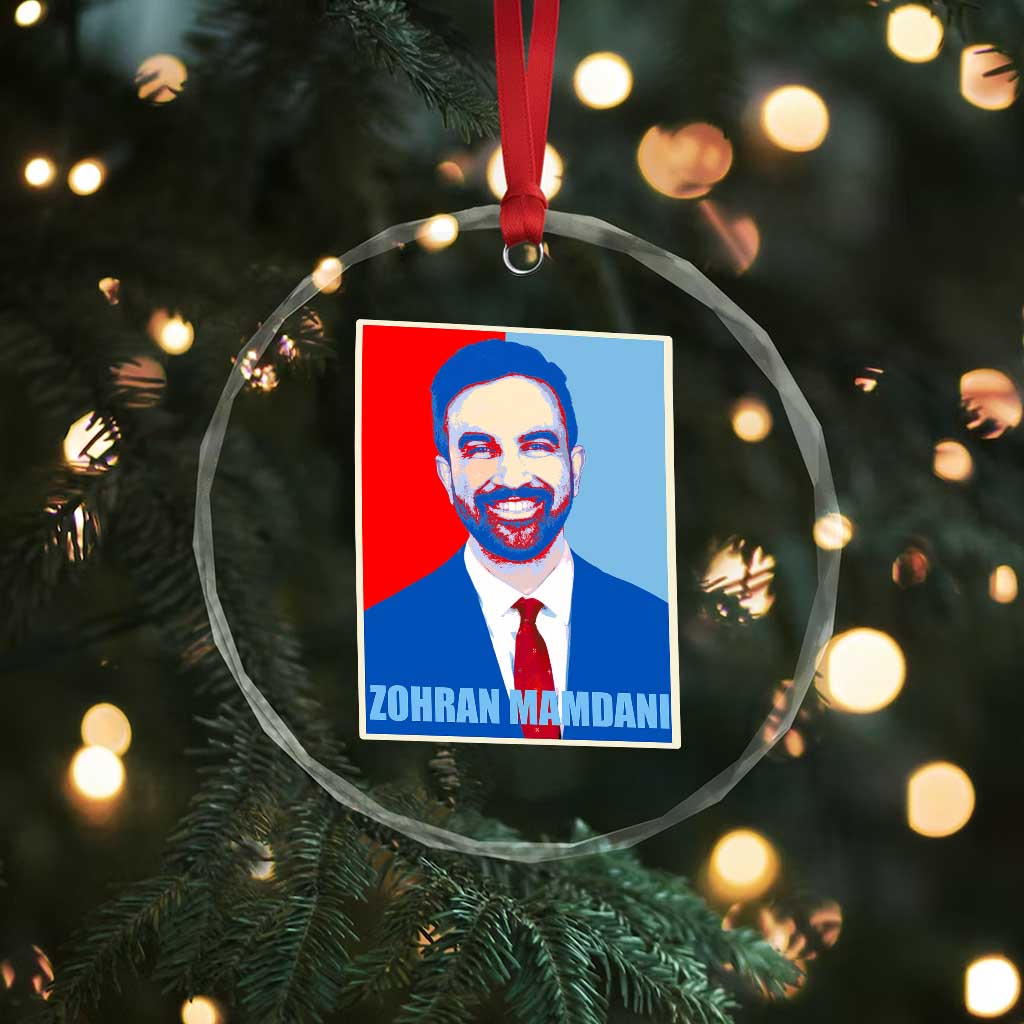 Zohran Madamni Crystal Glass Ornament for New York Mayor - Wonder Print Shop