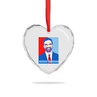Zohran Madamni Heart Crystal Glass Ornament for New York Mayor - Wonder Print Shop
