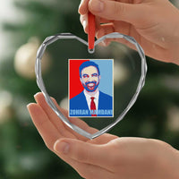 Zohran Madamni Heart Crystal Glass Ornament for New York Mayor - Wonder Print Shop