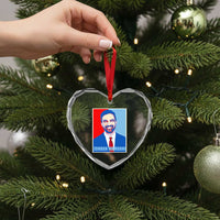 Zohran Madamni Heart Crystal Glass Ornament for New York Mayor - Wonder Print Shop