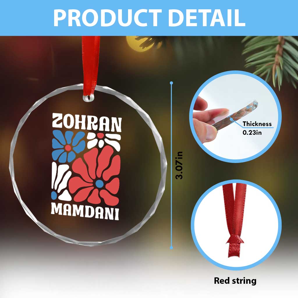 Zohran Madamni We The People Crystal Glass Ornament New York City - Wonder Print Shop