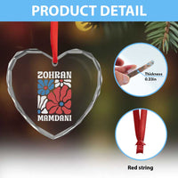 Zohran Madamni We The People Heart Crystal Glass Ornament New York City - Wonder Print Shop