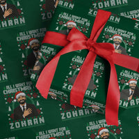 Zohran Mamdani Christmas Wrapping Paper Roll All I Want For Xmas Is New York City - Wonder Print Shop