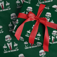 Zohran Mamdani Hope Wrapping Paper Roll Zoharan Mamdani USA Flag Funny Middle Finger - Wonder Print Shop