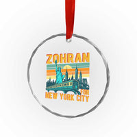 Zohran Mamdani NYC Mayor Crystal Glass Ornament - Wonder Print Shop