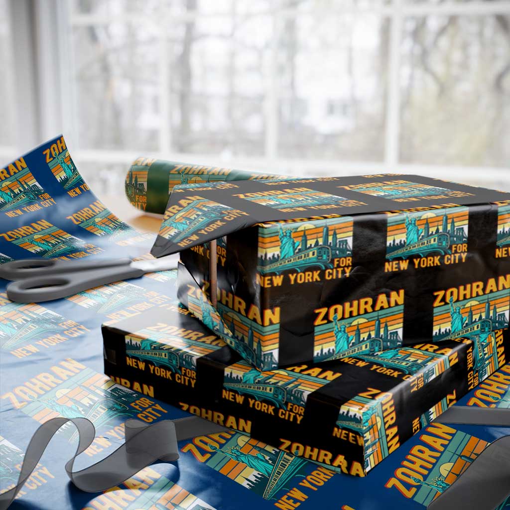 Zohran Mamdani NYC Mayor Wrapping Paper Roll - Wonder Print Shop