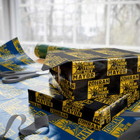 Zohran Mamdani NYC Mayor Wrapping Paper Roll Funny Cool Trendy Progressive - Wonder Print Shop