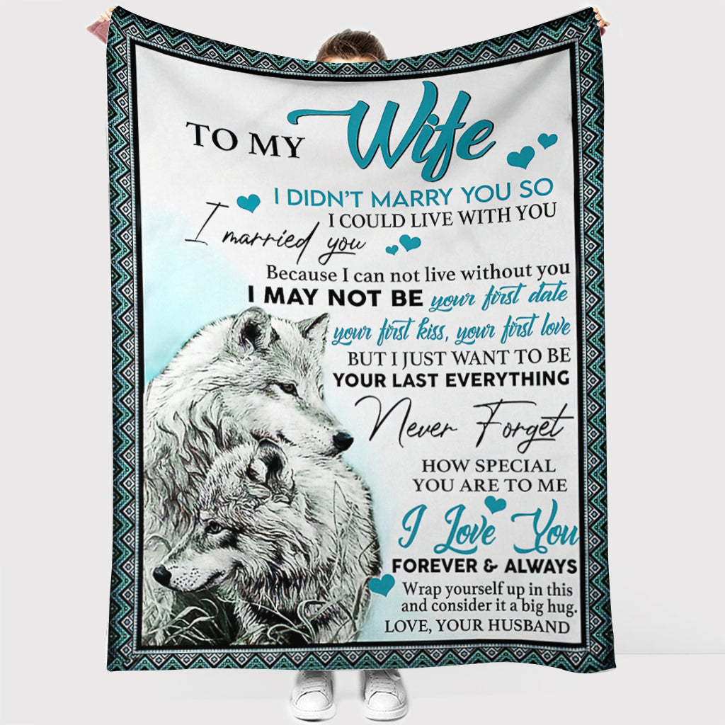 wolf-to-my-wife-i-love-you-i-could-live-with-you-flannel-blanket