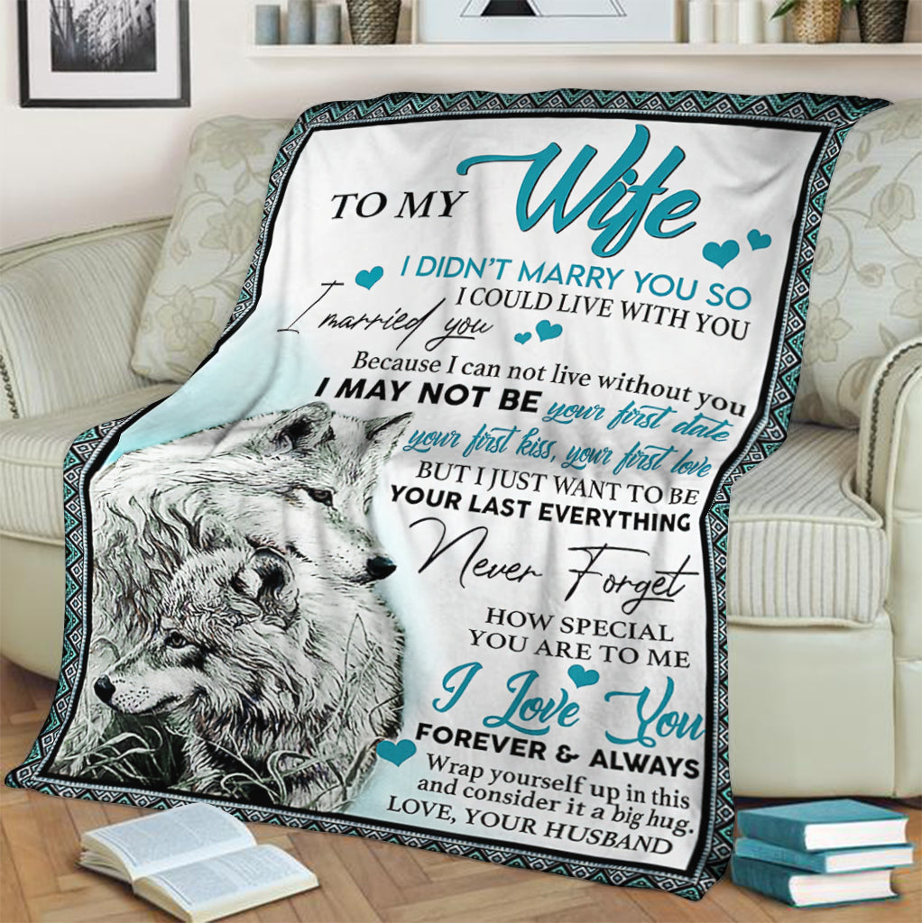 wolf-to-my-wife-i-love-you-i-could-live-with-you-flannel-blanket