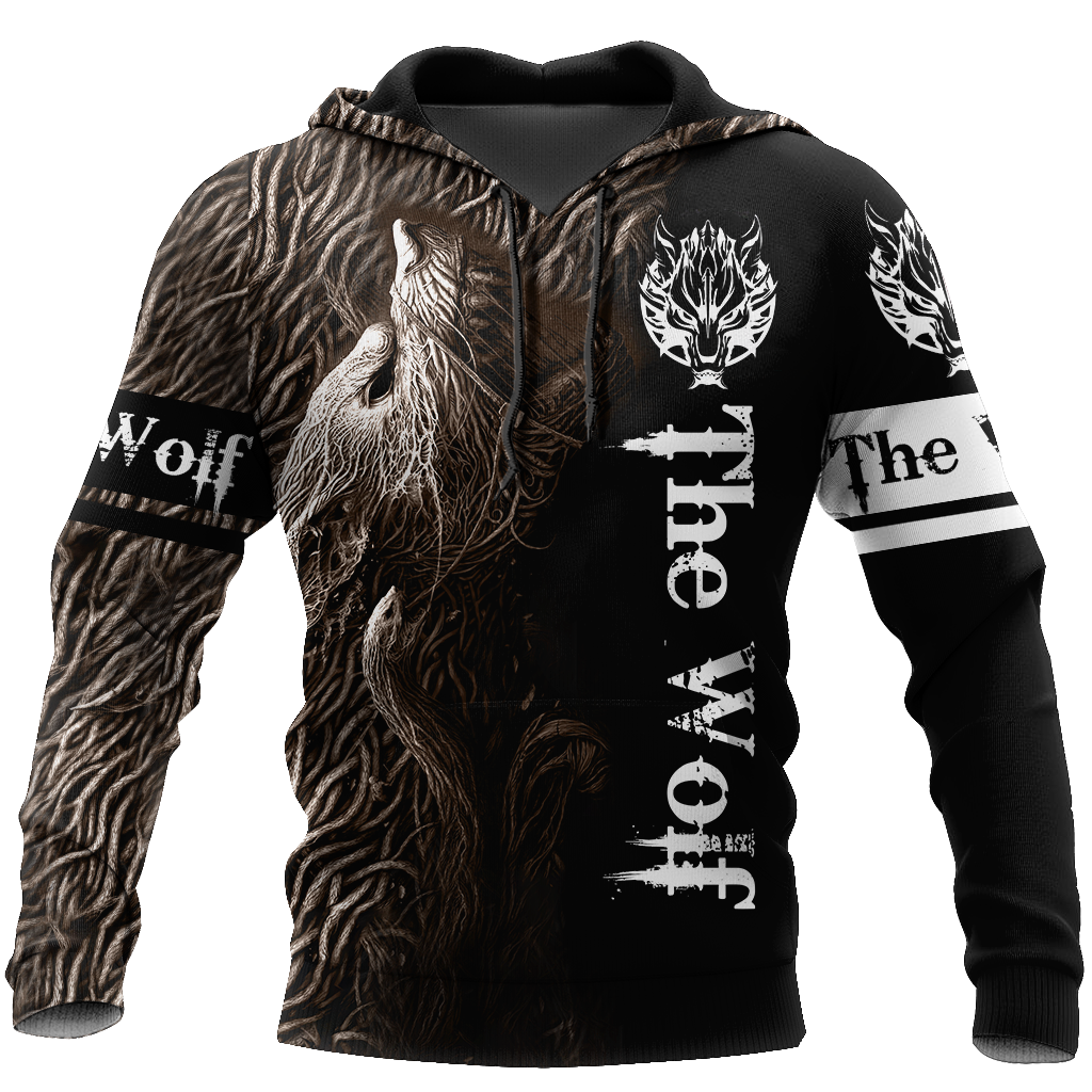 Viking Clothing Fenrir Viking Wolf Hoodie RLT12 - Wonder Print Shop