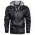 Viking Valknut Zipper Leather Jacket - Thor Hammer RLT12 - Wonder Print Shop