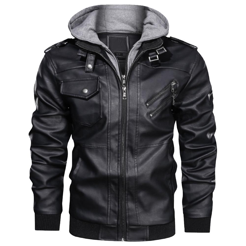 Viking Clothing Viking A Raven With The Opened Wings Zipper Leather Jacket RLT12 - Wonder Print Shop