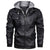 (Custom) Wonder Print Shop - Wild Boar Skull With Spears And Banner Leather Jacket RLT12 - Wonder Print Shop