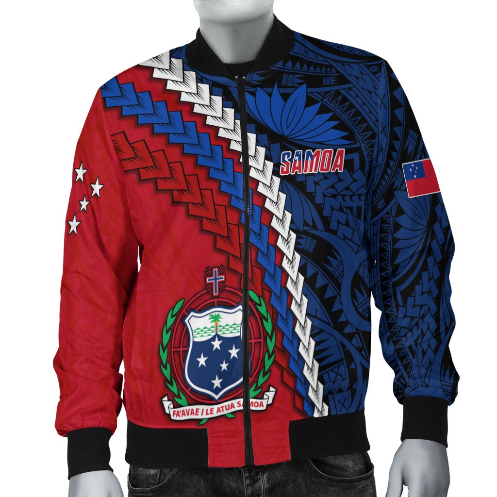 Samoa Polynesian Men Bomber Jacket Quotes LT13 - Wonder Print Shop