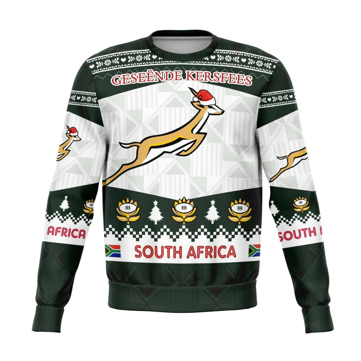 South Africa Springboks Christmas Sweatshirt - Wonder Print Shop