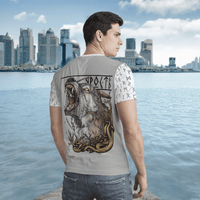 Viking Clothing Viking FENRIR YIN YANG WOLF T Shirt RLT12 - Wonder Print Shop