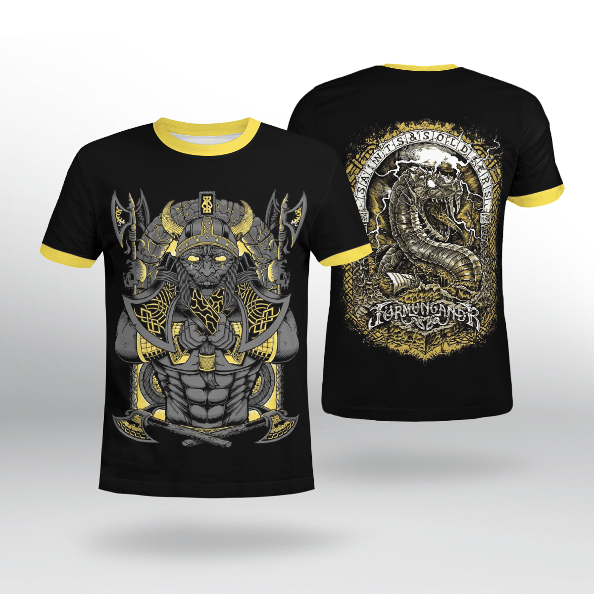 Viking Clothing JORMUNGand SON OF LOKI and ANGRBODA Viking T Shirt RLT12 - Wonder Print Shop