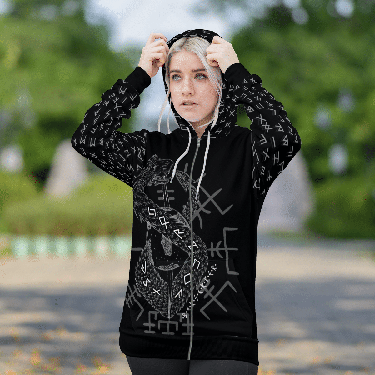 Viking Clothing Jormungand Son Of Loki and Angrboda Viking T Shirt RLT12 - Wonder Print Shop