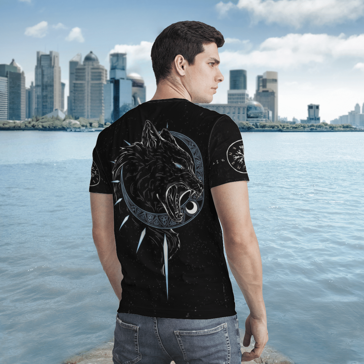 Viking Clothing HATI and SKOLL T Shirt RLT12 - Wonder Print Shop