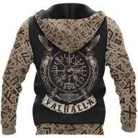 Viking Clothing Viking Beard Valhalla Hoodie RLT12 - Wonder Print Shop