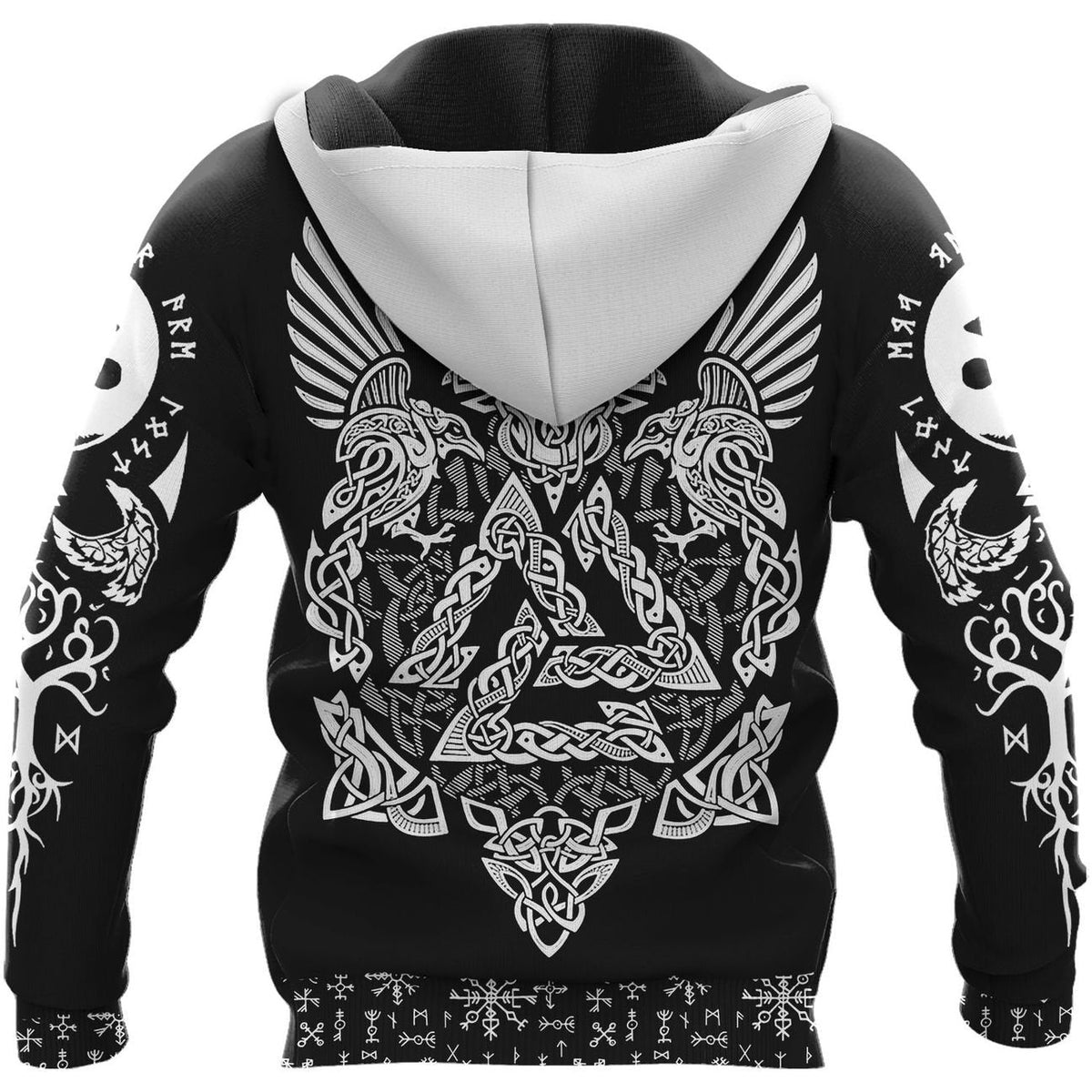 Viking Clothing WOLF Hammer Raven Valknut SPEAR Hoodie RLT12 - Wonder Print Shop
