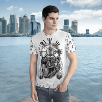 Viking Clothing Vegvisir Bear Odin Raven T Shirt RLT12 - Wonder Print Shop