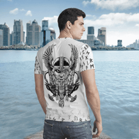 Viking Clothing Vegvisir Bear Odin Raven T Shirt RLT12 - Wonder Print Shop