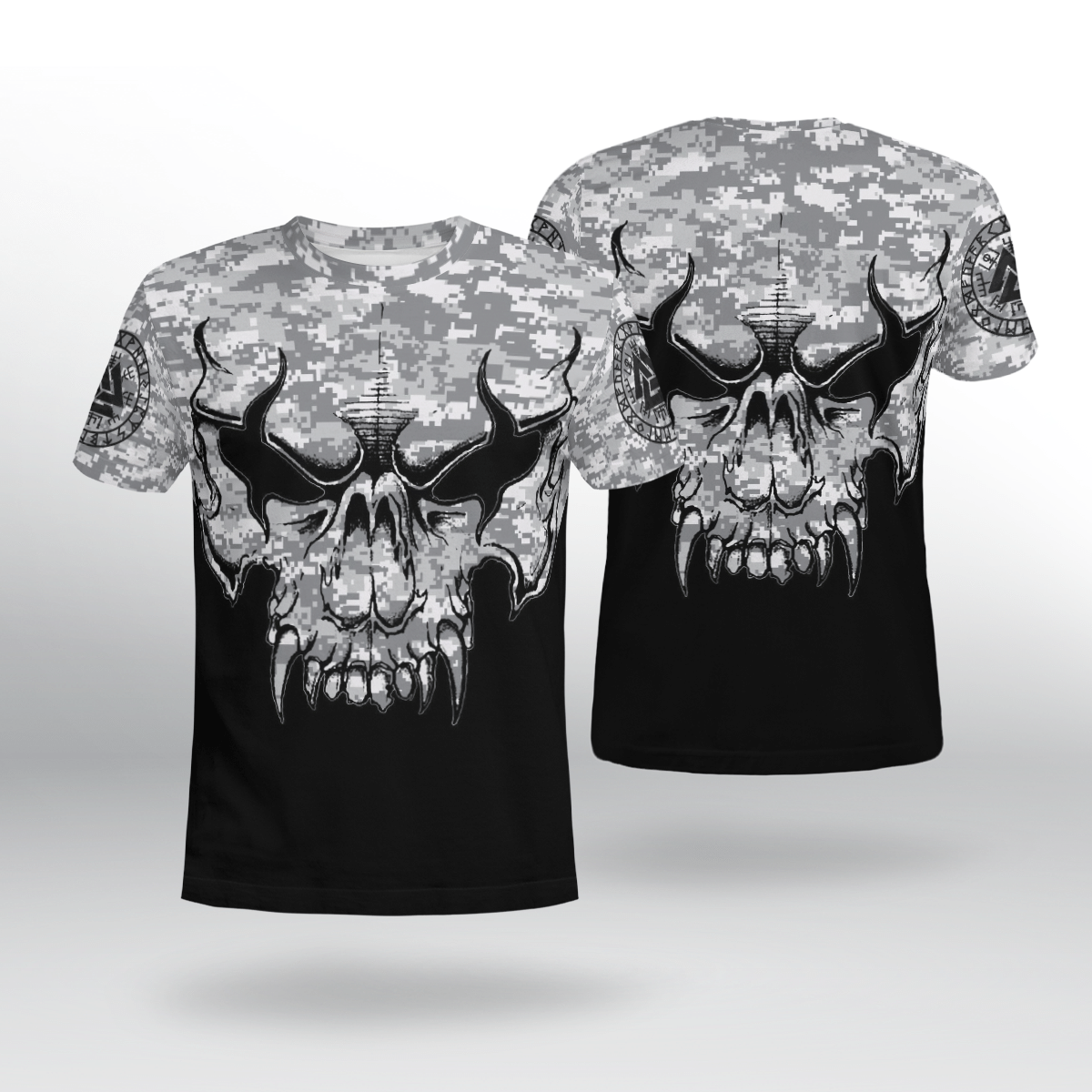 Viking Clothing Viking With Camo T Shirt RLT12 - Wonder Print Shop