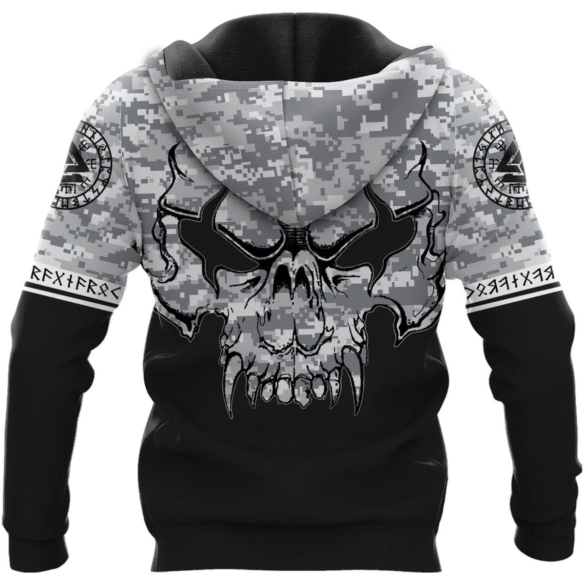 Viking Clothing Viking With Camo Hoodie RLT12 - Wonder Print Shop